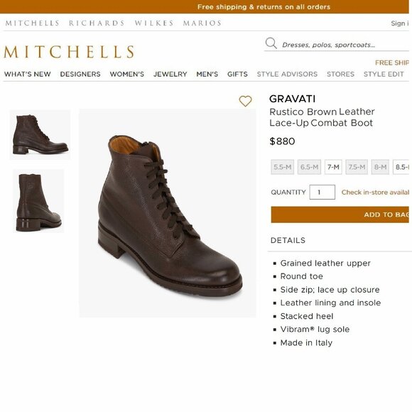 $880 Neiman Marcus GRAVATI Women's 7 M Deerskin Boot 2094 * add $15 new Trees - Picture 3 of 16